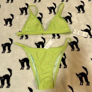 Triangle Top & Low-Rise Bikini Set